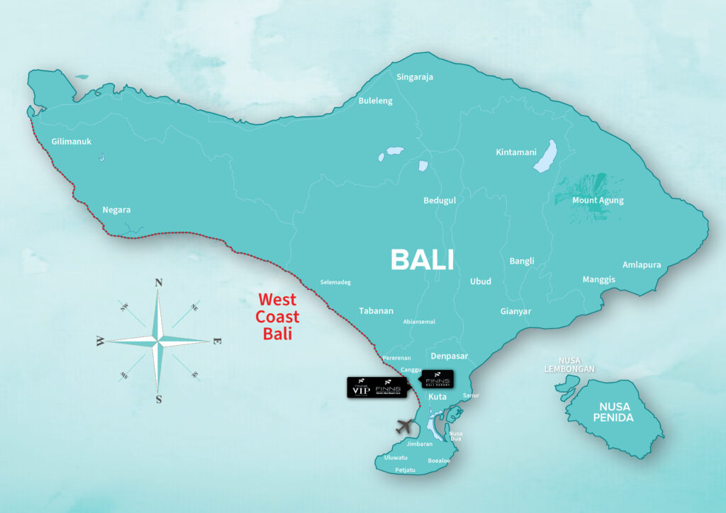 West Coast Bali FINNS BALI MAP (1)