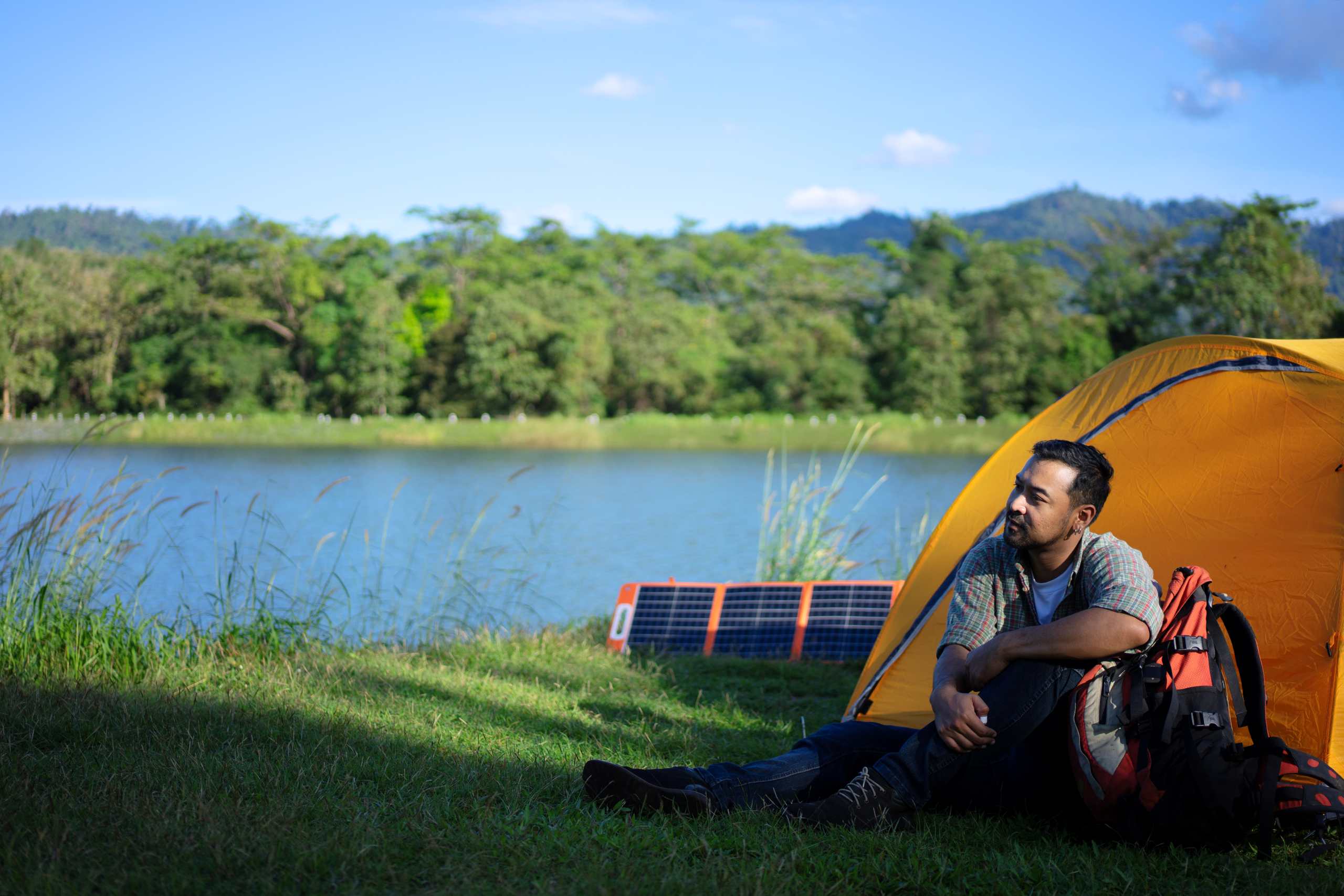 man go to travel at natural park 2025 01 16 02 32 03 utc camp