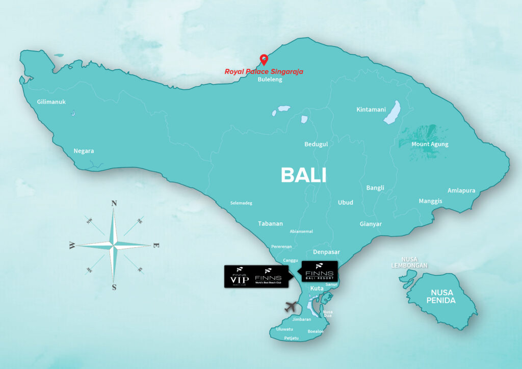 Royal Palace Singaraja FINNS BALI MAP