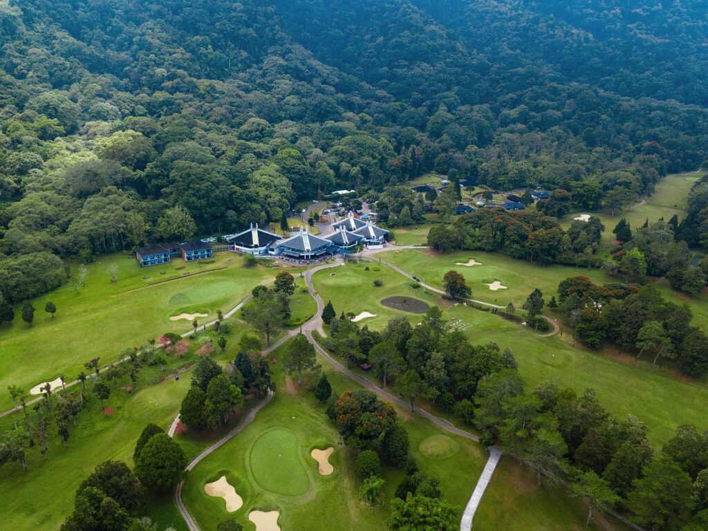 aerial view of our resort