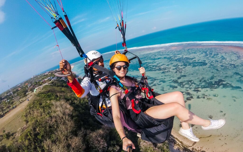 tandem flight riug paragliding
