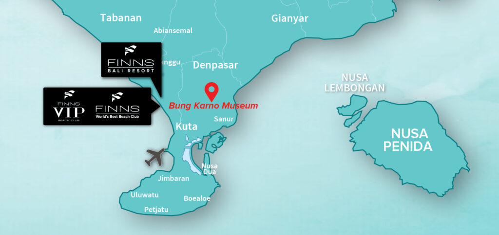 Bung Karno Museum FINNS BALI MAP