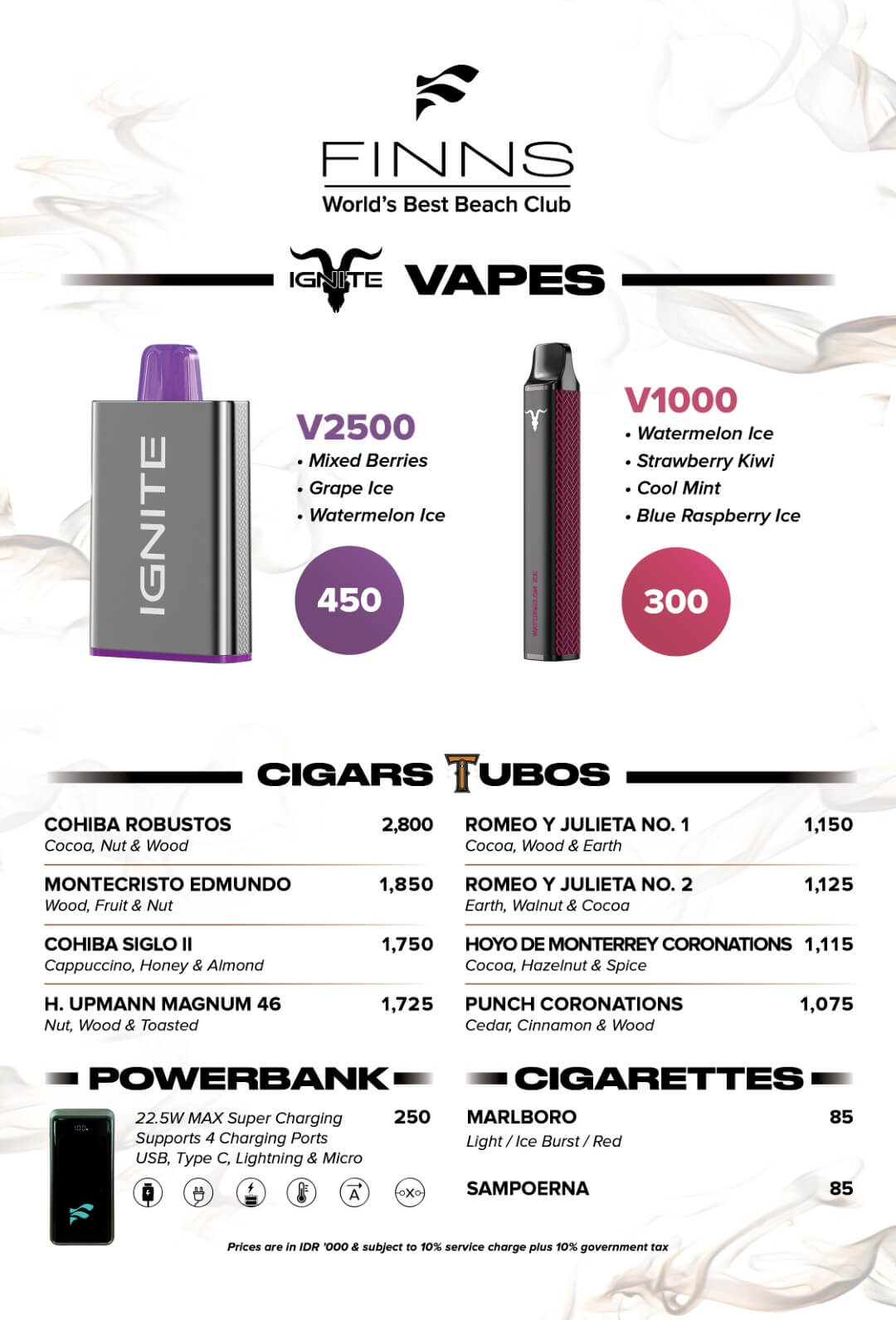 2026 04 30 FBC SHISHA & CIGAR MENU