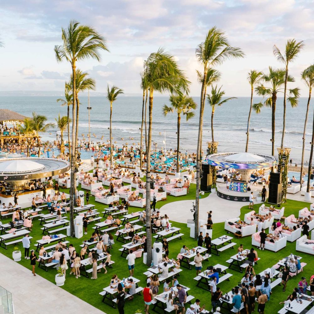FINNS Beach Club Canggu Bali Drone